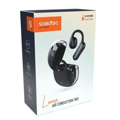 Porodo Soundtec Lune Air Conduction TWS - Black